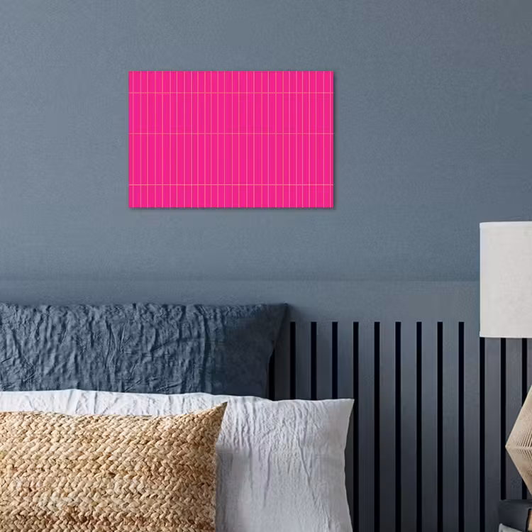 Patroon - Tegel - Magenta - Roze poster papier klein 62 -sfeer2