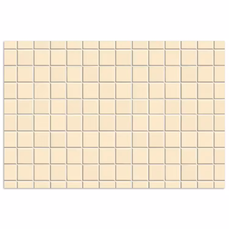 Patroon - Tegels - Gebroken - Wit poster papier klein 62 -3d
