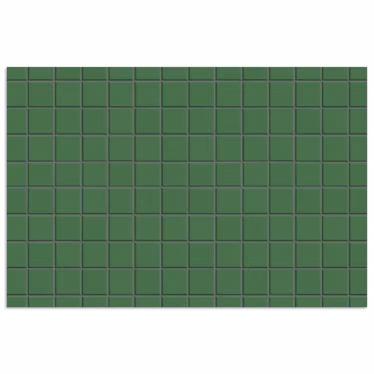 Patroon - Tegels - Groen poster papier klein 62 -3d