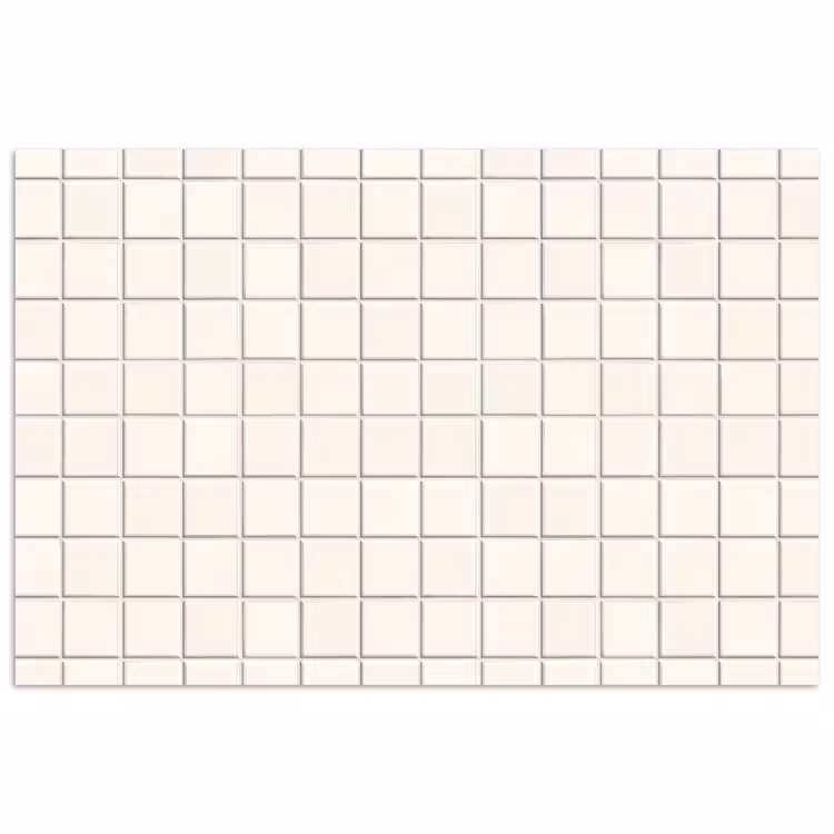 Patroon - Tegels - Wit poster papier klein 62 -3d