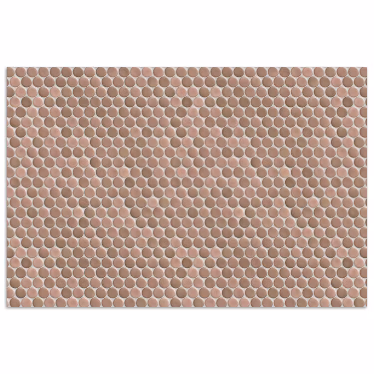 Penny - Mozaïek - Oudroze - Terracotta poster papier klein 62 -3d