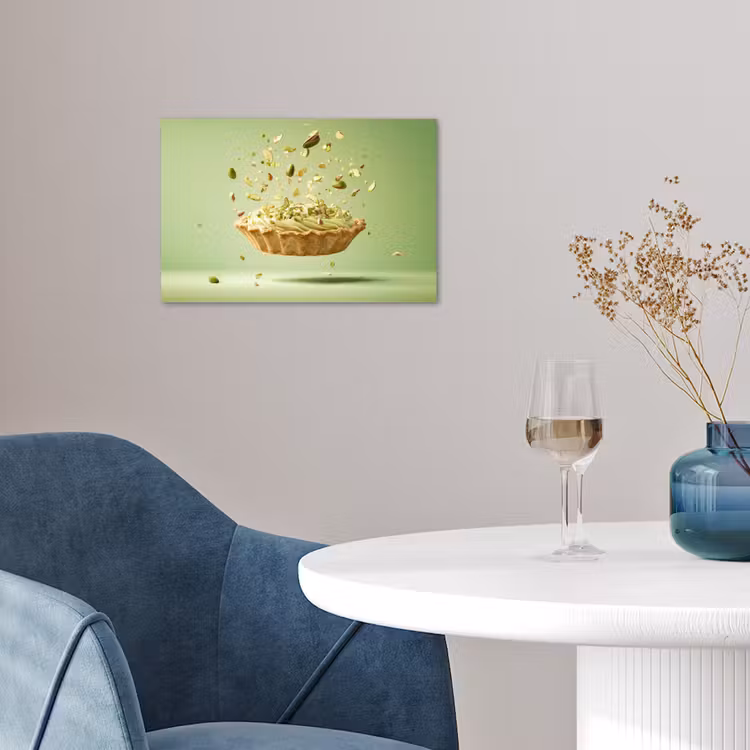 Pistache - Taart - Noten - Eten poster papier klein -sfeer3