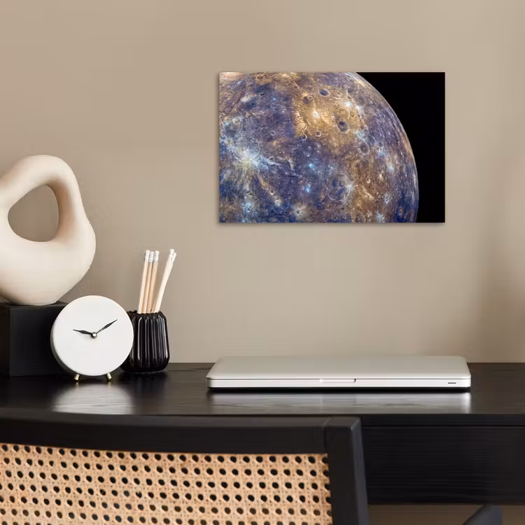 Poster - Planeet - Kraters - Ruimte - Planeet - Kraters - Ruimte poster papier klein