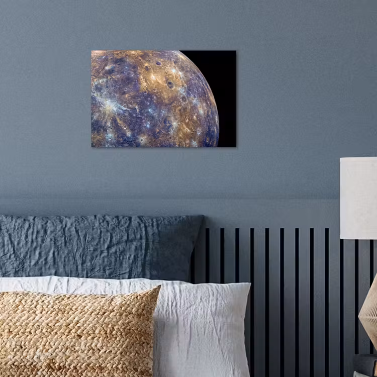 Poster - Planeet - Kraters - Ruimte - Planeet - Kraters - Ruimte poster papier klein
