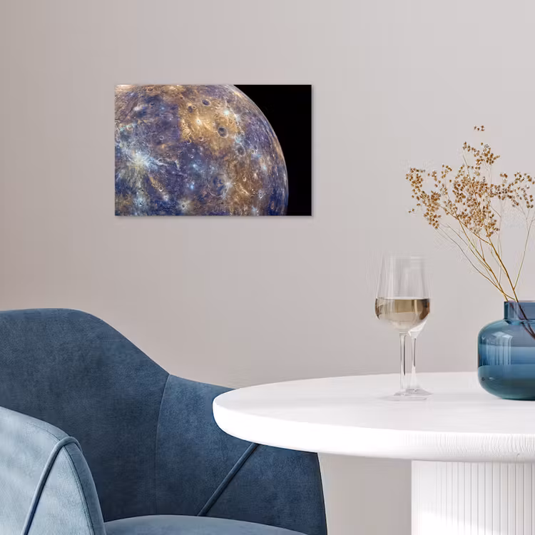 Poster - Planeet - Kraters - Ruimte - Planeet - Kraters - Ruimte poster papier klein