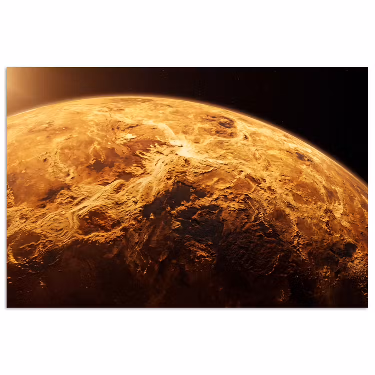 Poster - Planeet - Ruimte - Oranje - Planeet - Ruimte - Oranje poster papier klein