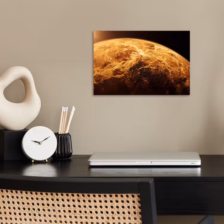 Poster - Planeet - Ruimte - Oranje - Planeet - Ruimte - Oranje poster papier klein