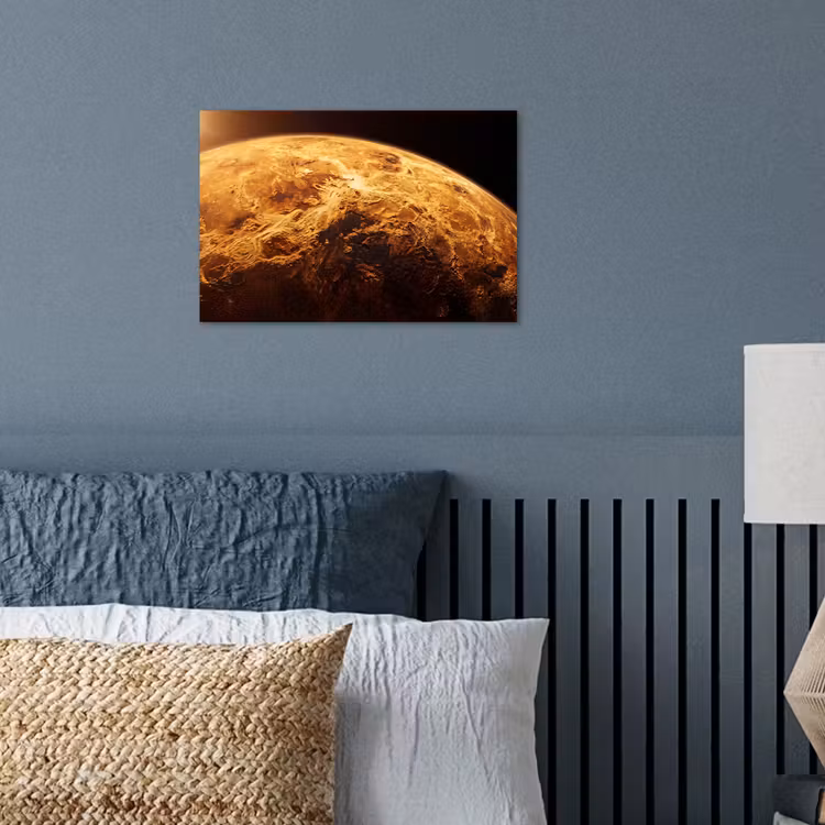 Poster - Planeet - Ruimte - Oranje - Planeet - Ruimte - Oranje poster papier klein