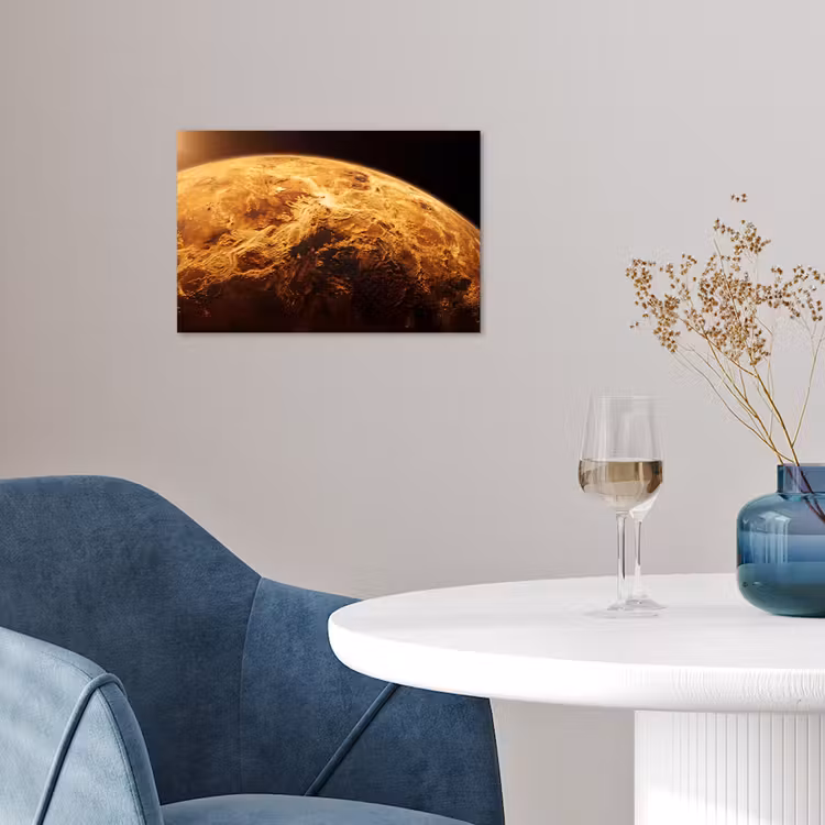 Poster - Planeet - Ruimte - Oranje - Planeet - Ruimte - Oranje poster papier klein