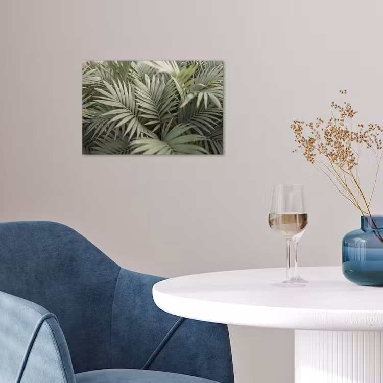 Plant - Palmbladeren - Natuur - Groen poster papier klein -sfeer3