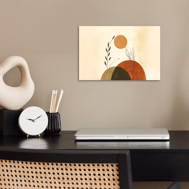 Planten - Abstract - Vormen poster papier klein -sfeer1