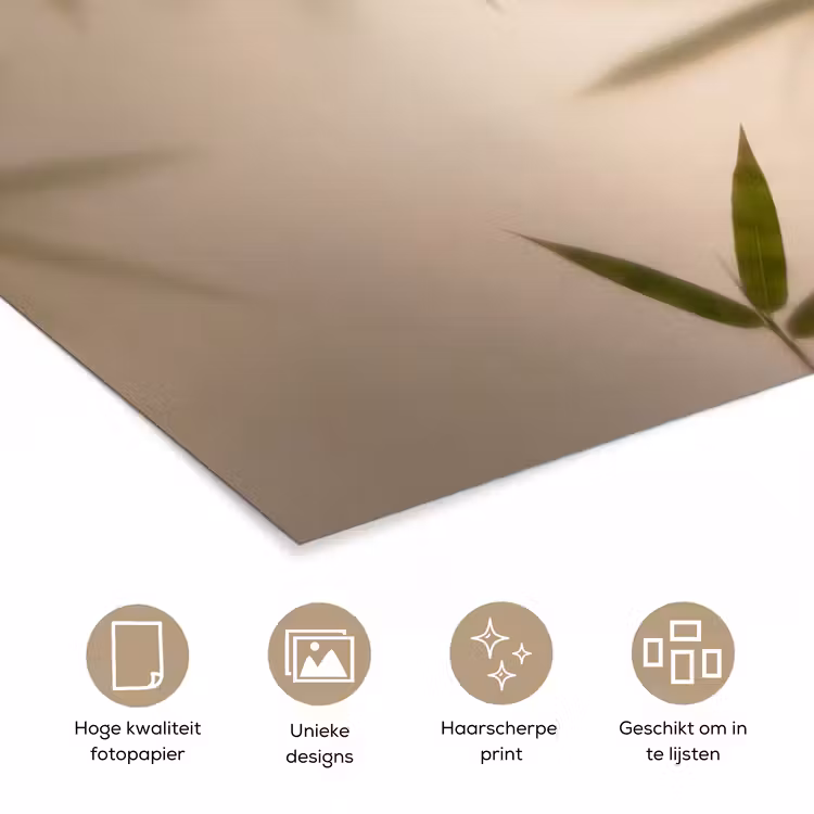 Planten - Bladeren - Natuur - Groen poster papier klein -closeup_NL
