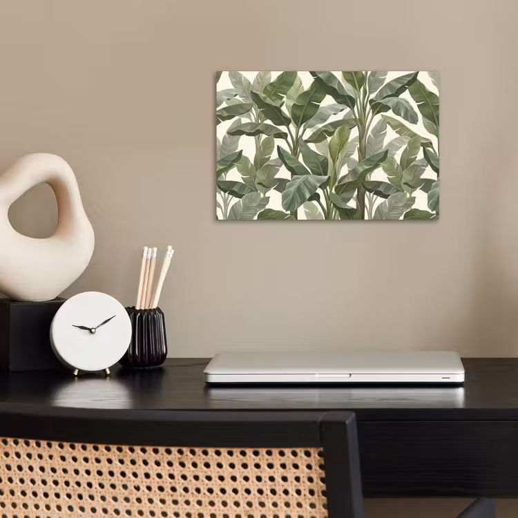 Planten - Bladeren - Tropisch - Groen poster papier klein -sfeer1