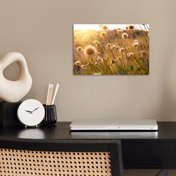 Planten - Natuur - Bloemen - Zon - Horizon poster papier klein -sfeer1