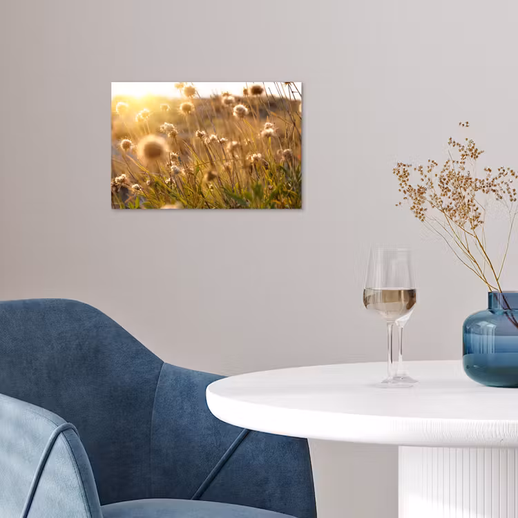Planten - Natuur - Bloemen - Zon - Horizon poster papier klein -sfeer3