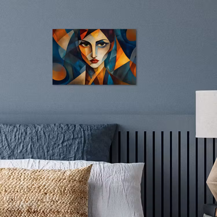 Portret - Abstract - Vormen poster papier klein -sfeer2