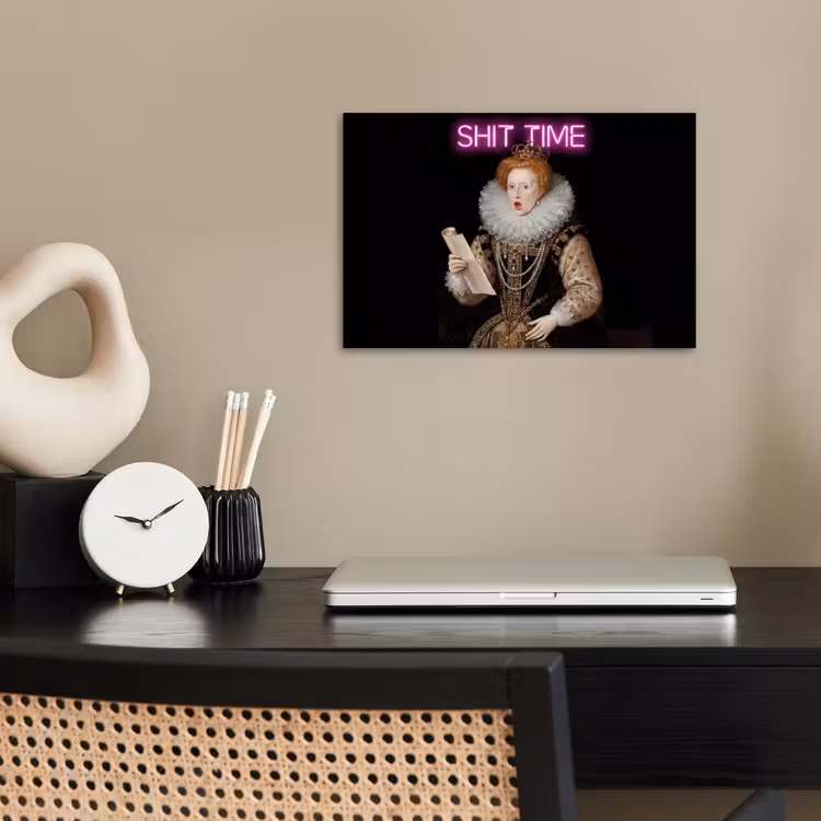 Portret - Humor - Neon poster papier klein -sfeer1