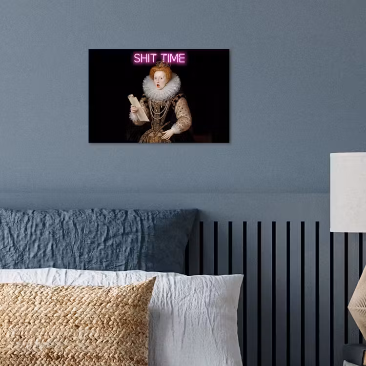 Portret - Humor - Neon poster papier klein -sfeer2