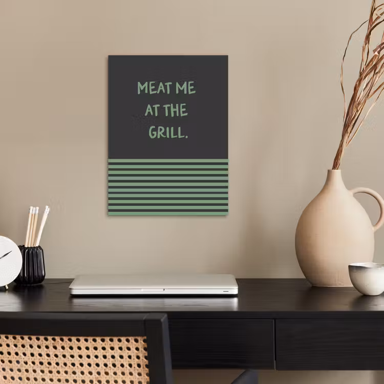 Quote - Groen - Grill - Zomer poster papier klein -sfeer1
