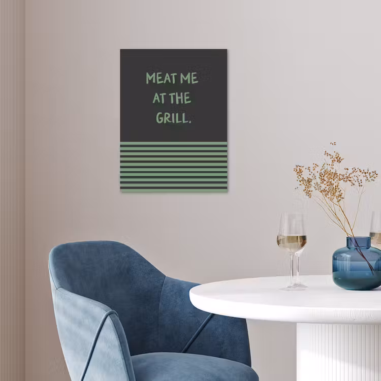 Quote - Groen - Grill - Zomer poster papier klein -sfeer3