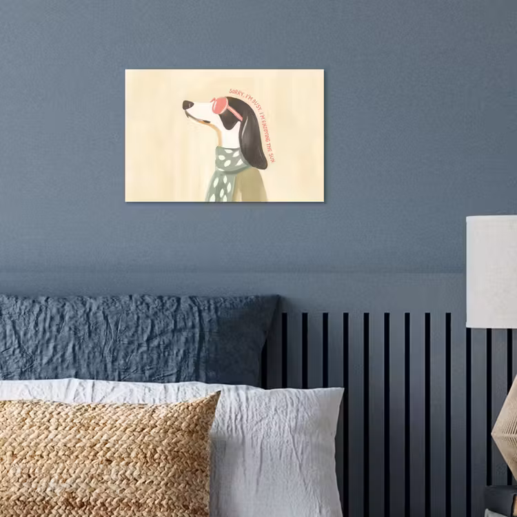 Quote - Hond - Zonnebril poster papier klein -sfeer2