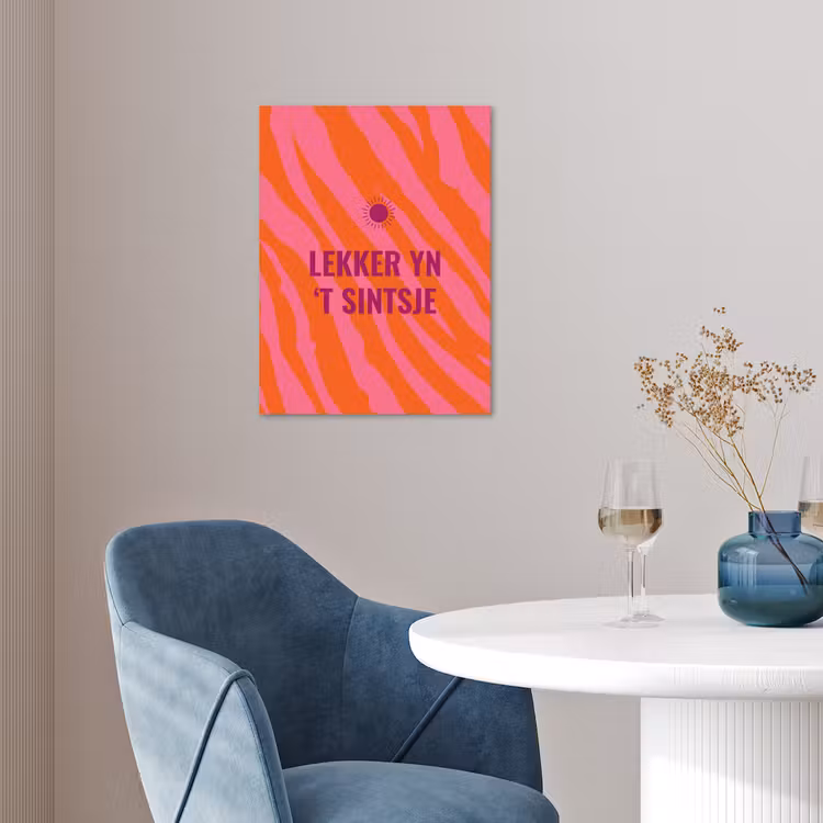 Quote - Zomer - Roze poster papier klein -sfeer3