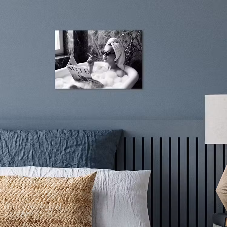 Relaxt - Bad - Zwart - Wit poster papier klein -sfeer2