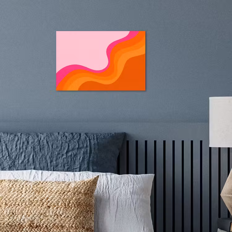 Retro - Waves - Kleurrijk poster papier klein -sfeer2