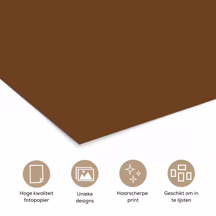 Rich - Espresso - Bruin poster papier klein 62 -closeup_NL