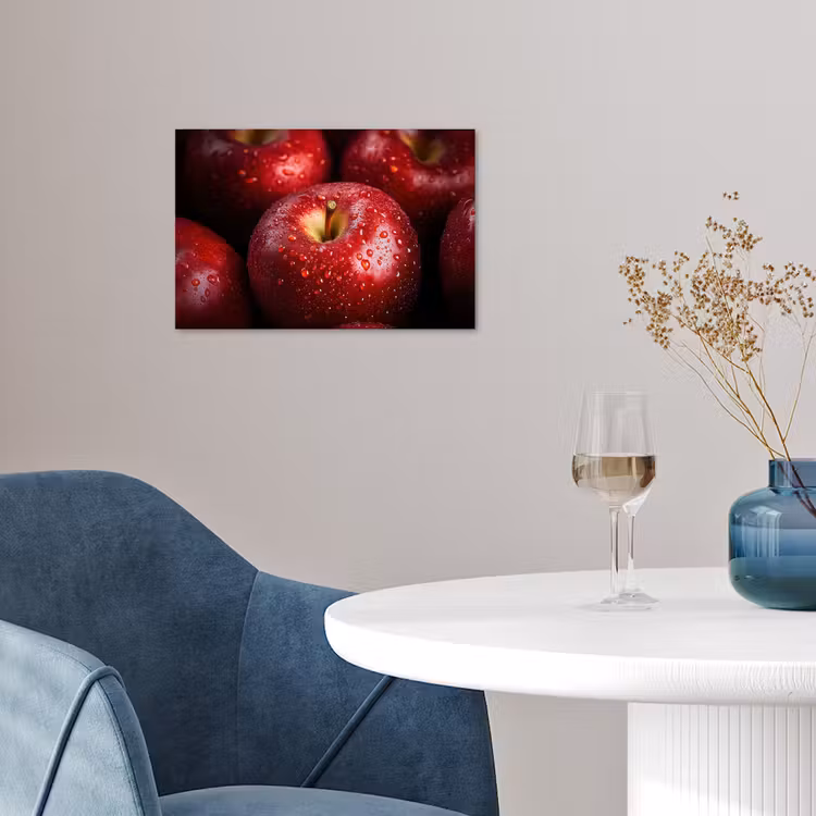 Rood - Appels - Fruit poster papier klein -sfeer3