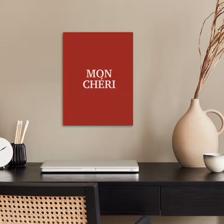 Rood - Frans - Quotes poster papier klein -sfeer1