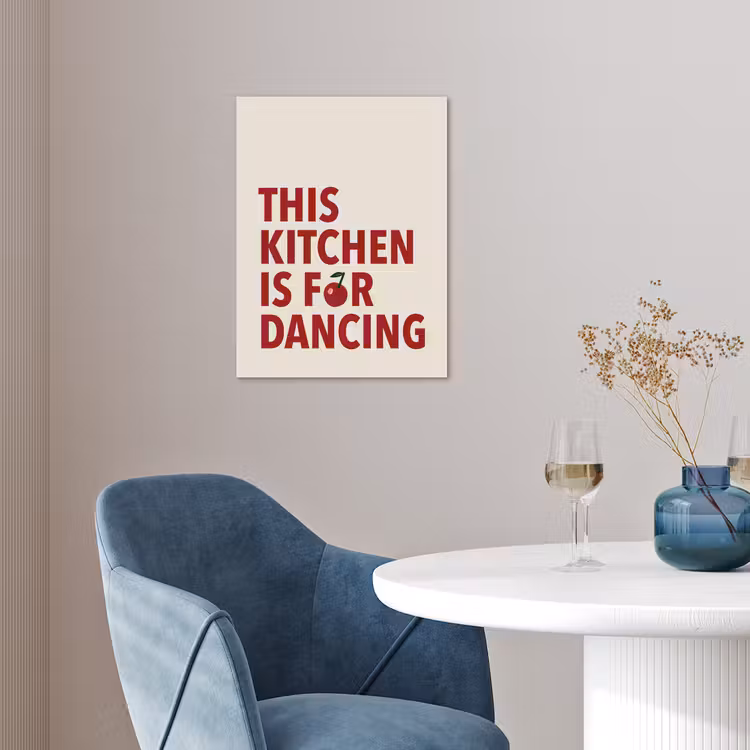 Rood - Quote - Kersen poster papier klein -sfeer3