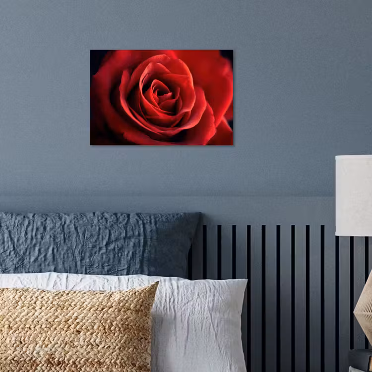 Rood - Roos - Romantisch poster papier klein -sfeer2
