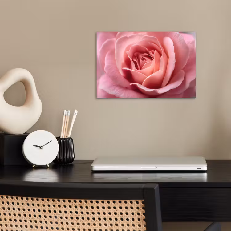 Roze - Roos - Romantisch poster papier klein -sfeer1