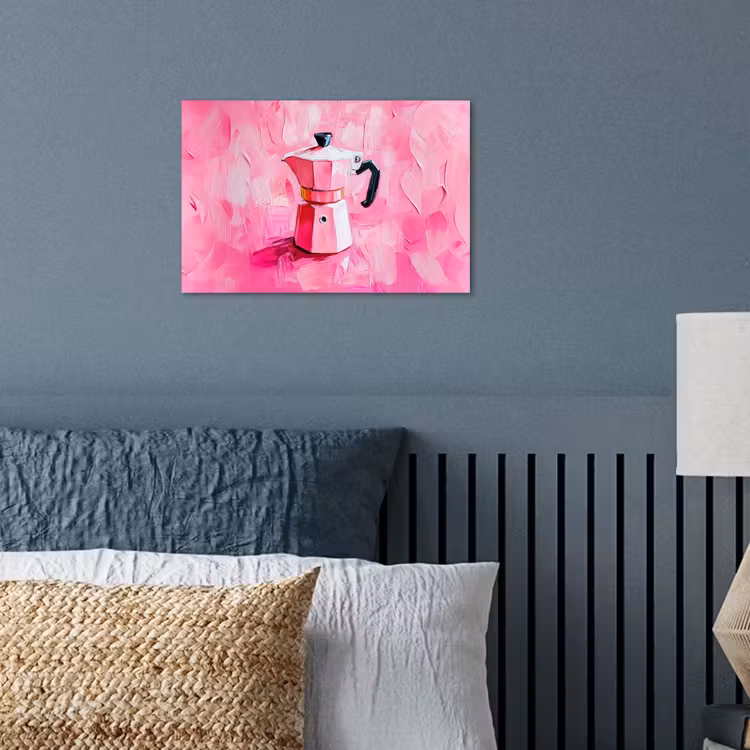Roze - Verf - Coffee poster papier klein -sfeer2