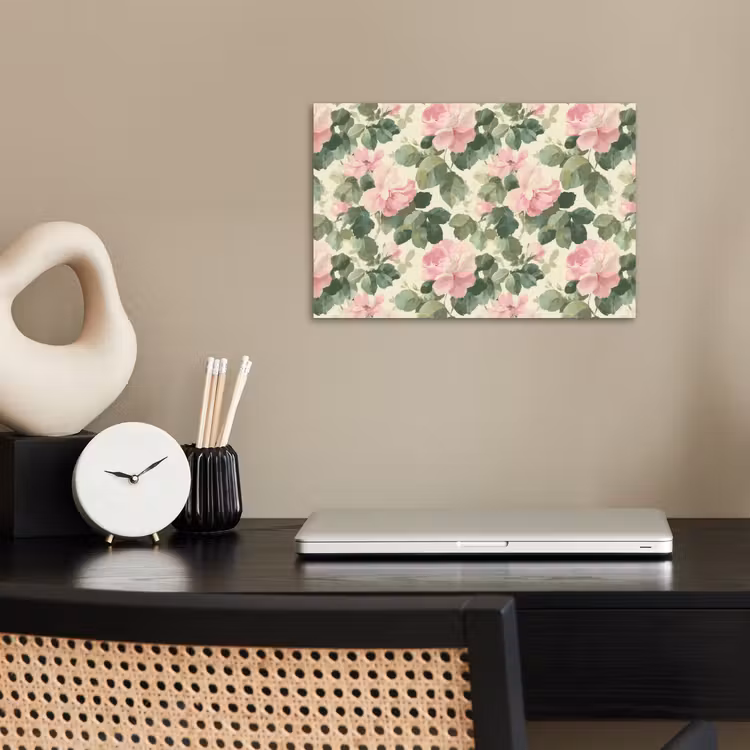 Rozen - Botanisch - Roze poster papier klein 62 -sfeer1