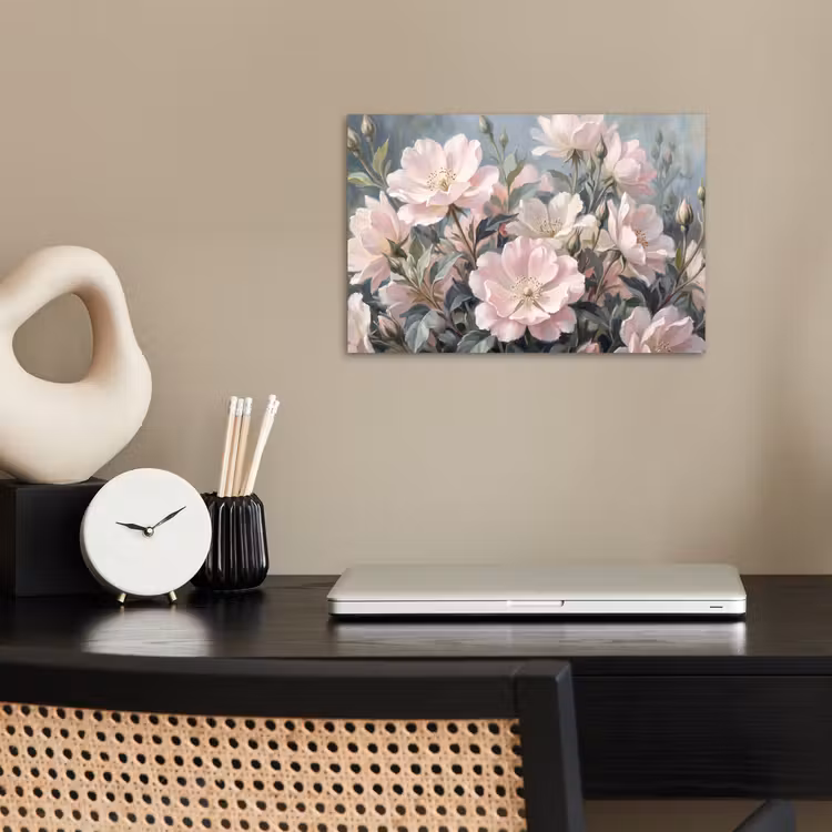 Rozen - Illustratie - Roze poster papier klein -sfeer1