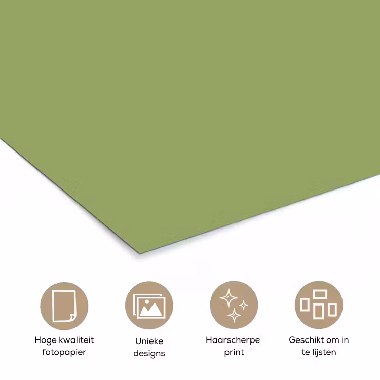 Sage - Green - Groen poster papier klein 62 -closeup_NL
