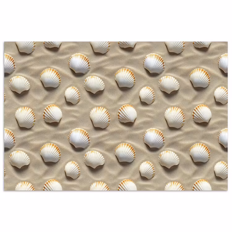 Schelpen - Zand - Maritiem poster papier klein 62 -3d