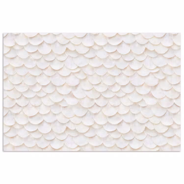 Schubben - Wit - Elegant poster papier klein 62 -3d