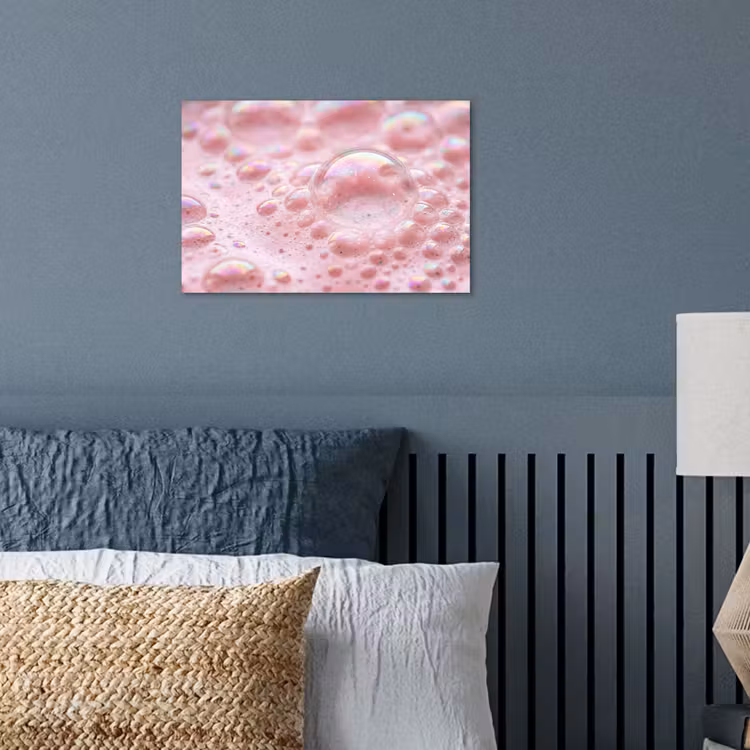 Schuim - Structuur - Roze poster papier klein -sfeer2