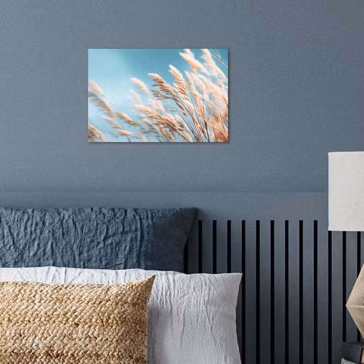 Siergras - Wind - Lichtbruin poster papier klein -sfeer2