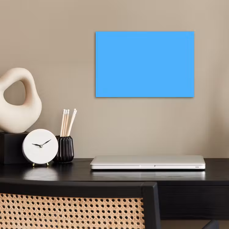 Sky - Blue - Blauw poster papier klein 62 -sfeer1