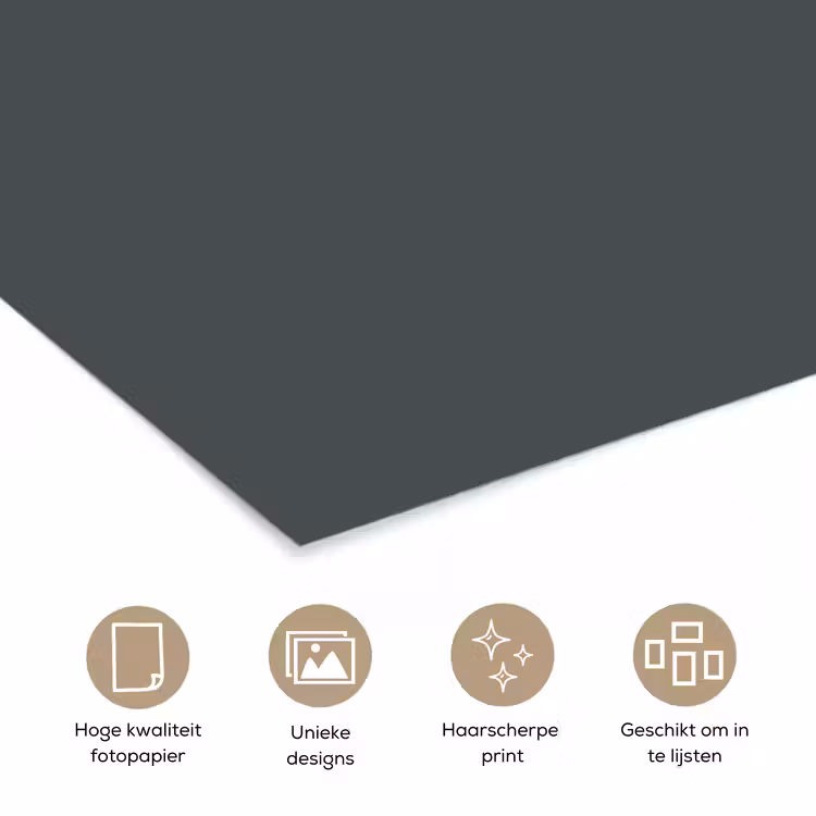Slate - Millstone - Grijs poster papier klein 62 -closeup_NL