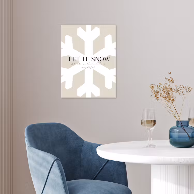 Sneeuw - Japandi - Winter - Decoratie poster papier klein -sfeer3