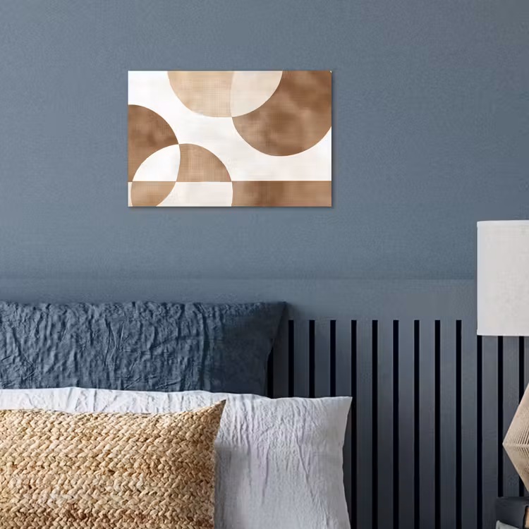 Snijdende cirkels - Overlappende vlakken poster papier klein -sfeer2