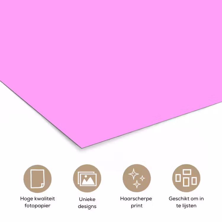 Soft - Lavender - Roze poster papier klein 62 -closeup_NL