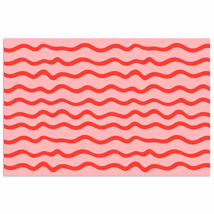 Speels - Patroon - Rood poster papier klein 62 -3d