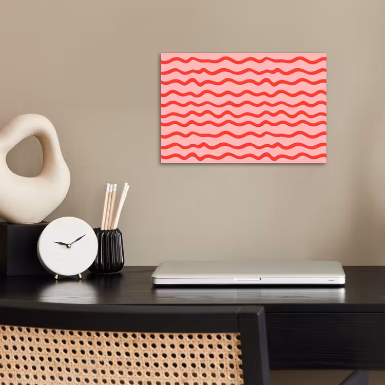 Speels - Patroon - Rood poster papier klein 62 -sfeer1