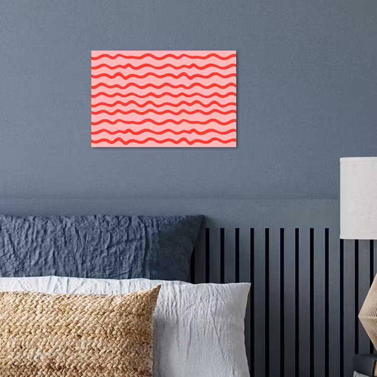 Speels - Patroon - Rood poster papier klein 62 -sfeer2